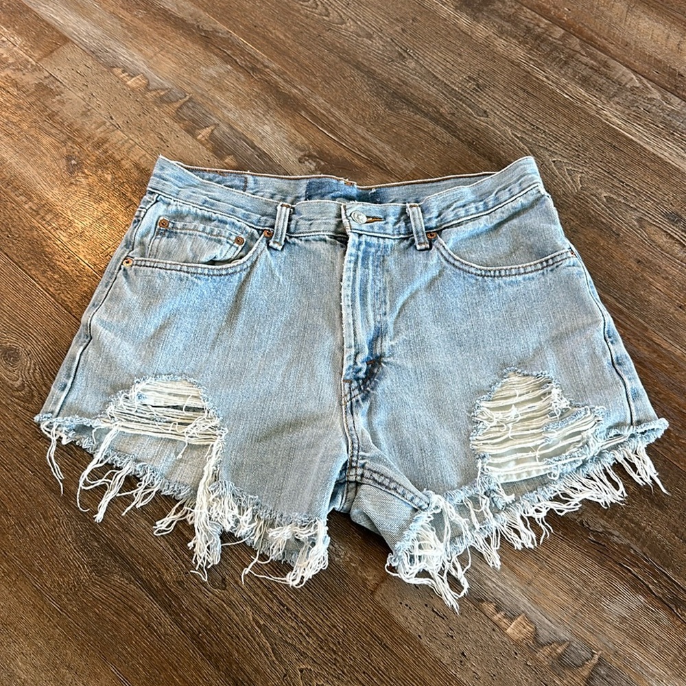 Upcycled Levi Shorts, size 8/10